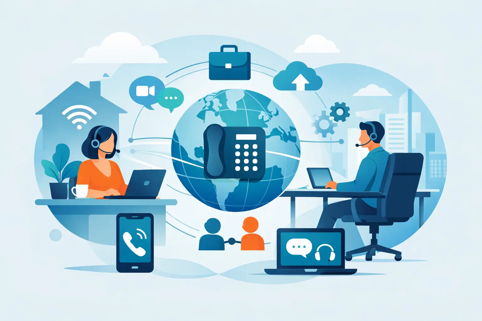 Vantaggi VoIP per lavoro remoto in azienda