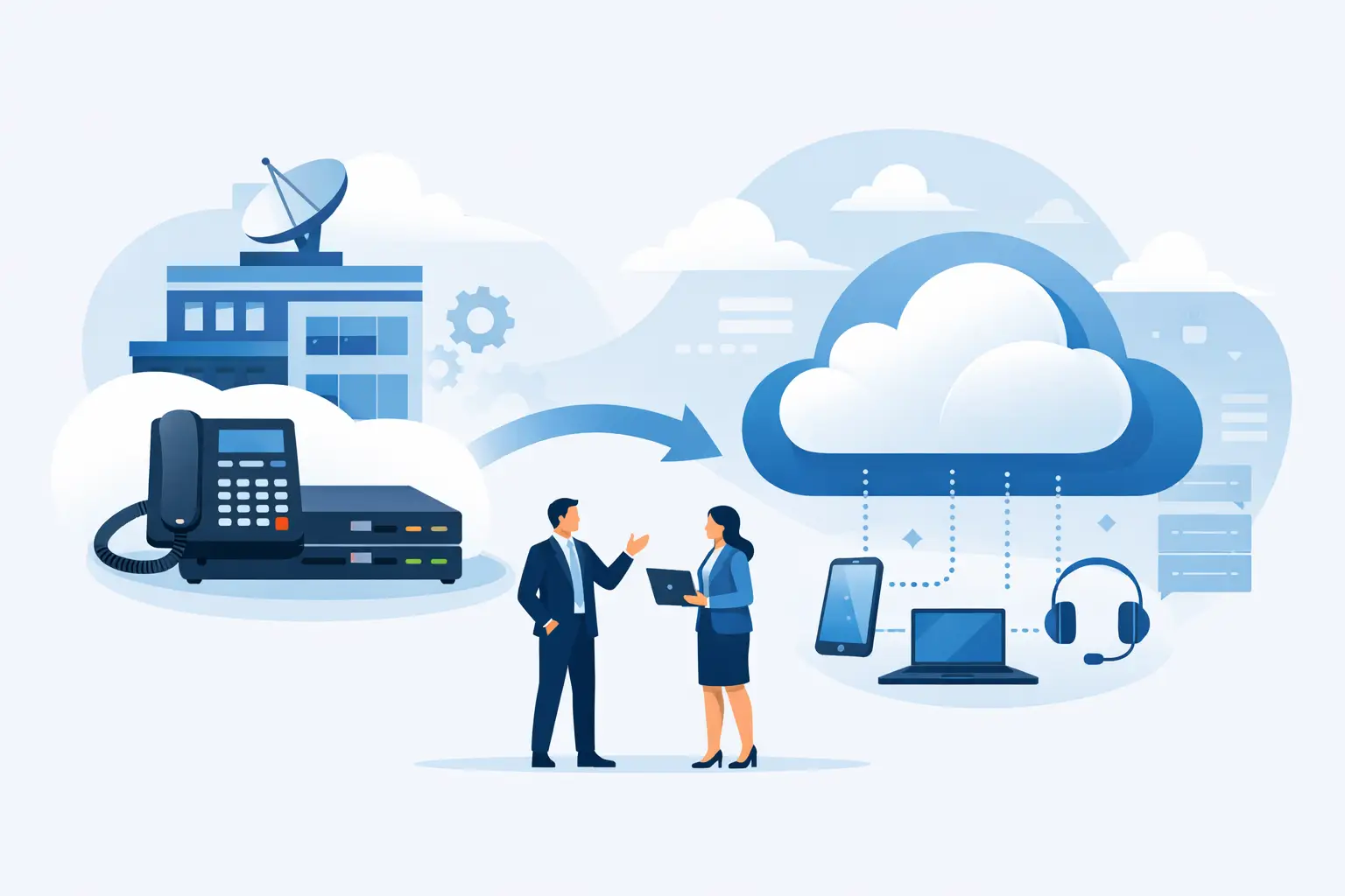 Esempio migrazione da PBX a cloud per PMI